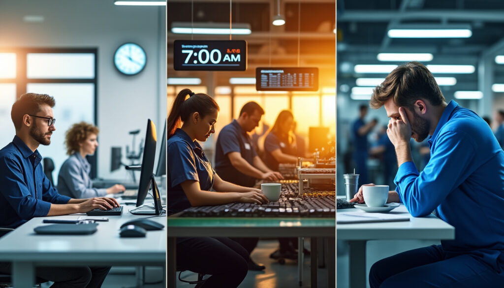 découvrez tout sur le travail en 3x8 : les horaires, l'organisation quotidienne et les effets sur la santé pour mieux comprendre ce mode de travail atypique.